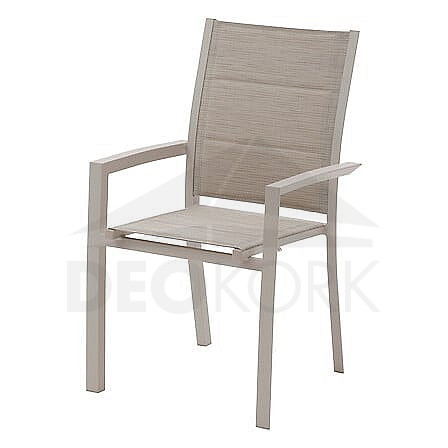 Aluminiumsessel mit Stoff VERMONT (beige)