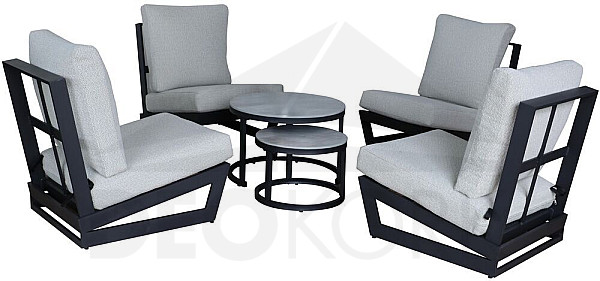 SETTLE Aluminium-Set für 4 Personen