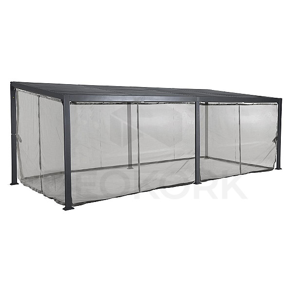 Insektennetz LUXURY 6x3,5 m (Graphit)