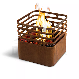 HÖFATS Cube Cortengrill tragbare Feuerstelle