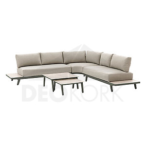 Aluminium-Luxus-Set SAN DIEGO für 7 Personen