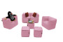 Gartenkinder-Textiltisch/Hocker MODULTEX KIDS (rosa)