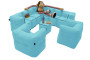 Modulares Kindertextilset MODULTEX KIDS (hellblau) - eigenes Set