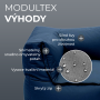 Textile modulare 3-Sitzer-Bank MODULTEX (dunkelblau)