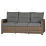 Loungegruppe aus Polyrattan RHODOS für 7 Personen (braun)