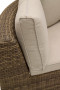 Loungegruppe modular aus Polyrattan BORNEO LUXURY für 9 Personen (braun)