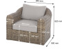 Loungegruppe modular aus Polyrattan BORNEO LUXURY für 9 Personen (braun)